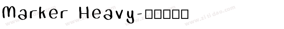 Marker Heavy字体转换